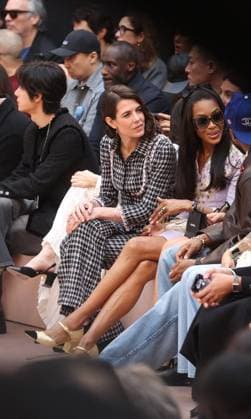 PFW - Chanel Front Row Charlotte Casiraghi and Naomie Campbelle during Chanel Womenswear Fall Winter 2025-2026 show as part of Paris Fashion Week in Paris, France on March 11, 2025. Photo by Jerome Domine ABACAPRESS.COM Paris Ile-de-France France  Copyright: xDominexJerome ABACAx