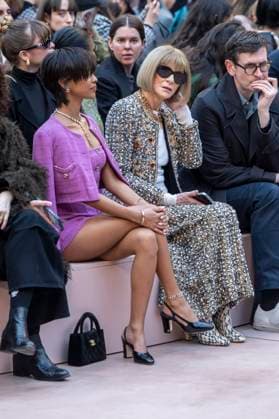 . 10 03 2025. Paris, France. Anna Wintour in the front row at the Chanel show at Paris Fashion Week for Fall Winter 2025.  xi-Imagesx IIM-25798-0219