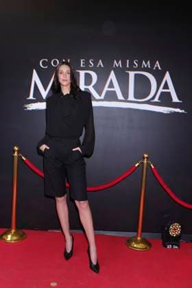 Con Esa Misma Mirada Tv Series Photocall Pamela Almanza poses during a Photocall for the presentation of the Vix Original Series Con Esa Misma Mirada . on March 11, 2025 in Mexico City, Mexico. (Photo by Yamak Perea Eyepix Group) Copyright: xYamakxPerea xEyepixxGroupx YP_11032025_146544
