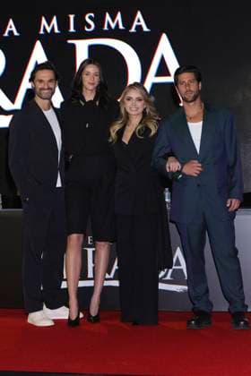 March 11, 2025, Mexico City, Ciudad de Mexico, Mexico: (L-R) IvoÂ¡n SoÂ¡nchez, Pamela Almanza, Angelica Rivera, Diego Klein pose during a Photocall for the presentation of the Vix Original Series Con Esa Misma Mirada . on March 11, 2025 in Mexico City, Mexico. Mexico City Mexico - ZUMAe321 20250311_zea_e321_002 Copyright: xYamakxPereax
