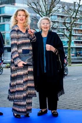 12-03-2025 The Hague Princess Beatrix and Princess Mabel attend the presentation of the 11st Prince Friso Engineering Award in the auditorium of The Hague University of Applied Sciences in The Hague. Â  Copyright: xPPEx