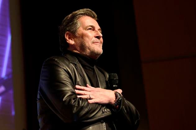 Thomas Anders bei der Übergabe einer originalen Yamaha KX5 Keytar von Modern Talking mit Kurzauftritt an die Stiftung Haus der Geschichte der Bundesrepublik Deutschland. Bonn, 11.03.2025