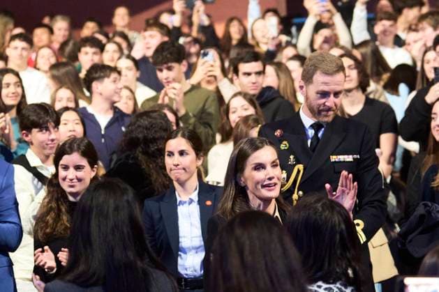 14-03-2025 Almeria Queen Letizia attend the presentation of the Princess of Girona arte 2025 award on the 2nd stage of the talent tour at the Meastro Padilla auditorium in Almeria. No Spain Â  Copyright: xPPEx