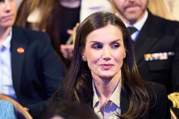 14-03-2025 Almeria Queen Letizia attend the presentation of the Princess of Girona arte 2025 award on the 2nd stage of the talent tour at the Meastro Padilla auditorium in Almeria. No Spain Â  Copyright: xPPEx