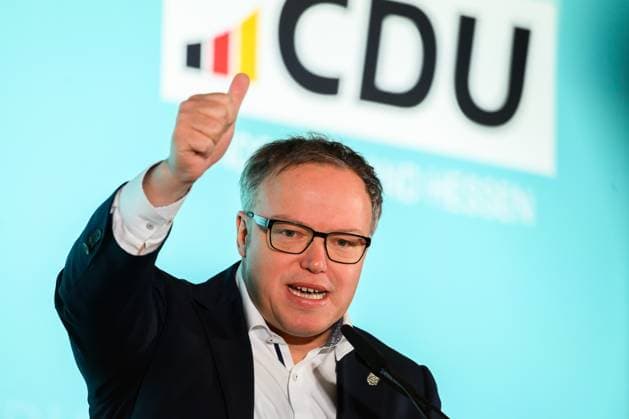 News Bilder des Tages Klausurtagung der CDU Hessen 14.03.2025 Fulda (Hessen) Frühjahrsklausurtagung der CDU Hessen im Maritim-Hotel. Im Bild: Ministerpräsident des Bundesland Thüringen, Mario Voigt Fulda Fulda Hessen Germany *** CDU Hesse conference 14 03 2025 Fulda Hesse Spring conference of the CDU Hesse at the Maritim Hotel In the picture Minister President of the Federal State of Thuringia, Mario Voigt Fulda Fulda Hesse Germany