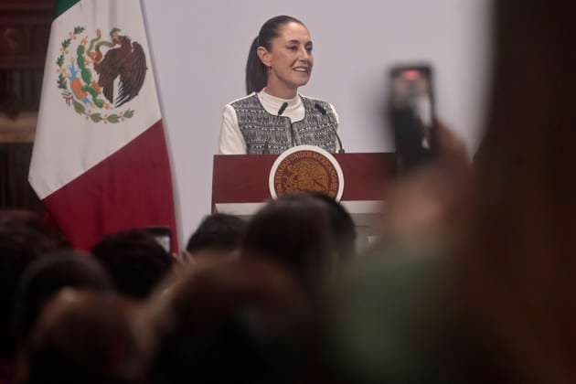 March 14, 2025, Mexico City, Cdmx, Mexico: Mexican President CLAUDIA SHEINBAUM leads the World Conference of Women Parliamentarians at the National Palace. The United Nations (UN) in Geneva, Switzerland, announced a few days ago that the IPU World Conference of Women Parliamentarians would be inaugurated by President CLAUDIA SHEINBAUM. She gave a speech entitled The Path to Parity in Mexico. Women parliamentarians from around the country and abroad, such as the President of the National Assembly of Tanzania, TULIA ACKSON, also spoke. Mexico City Mexico - ZUMAp204 20250314_zip_p204_020 Copyright: xJosuexPerezx