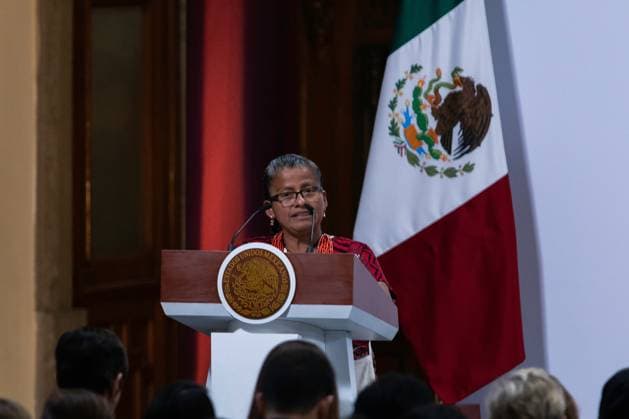 March 14, 2025, Mexico City, Mexico: Mexican President CLAUDIA SHEINBAUM PARDO led, at the National Palace, the opening ceremony of the Inter-Parliamentary Union s (IPU) World Conference of Women Parliamentarians. According to the event organizers, more than 300 participants from around the world will attend. Mexico City Mexico - ZUMAl178 20250314_znp_l178_001 Copyright: xCristianxLeyvax