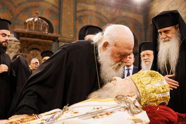 Bilder des Jahres 2025, News 03 März News Themen der Woche KW11 Funeral Service for Former Metropolitan Anthimos Held in Thessaloniki A funeral service for the former Metropolitan of Thessaloniki, Anthimos, takes place at the Cathedral and Pilgrimage Church of the Holy Wisdom of God in Thessaloniki, Greece, on March 15, 2025. The former Metropolitan passes away on the morning of March 13, 2025, at the age of 91. THESSALONIKI Greece  Copyright: xAchilleasxChirasx originalFilename: chiras-notitle250315_npwqM.jpg