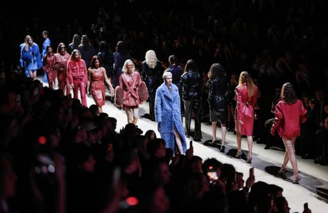 Russia Moscow Fashion Week 8880227 16.03.2025 Models present creations by Turkish brand EMRE ERDEMOGLU during the 4th Moscow Fashion Week at the Manege Central Exhibition Hall in Moscow, Russia. Grigory Sysoev Sputnik Moscow Russia  Copyright: xGrigoryxSysoevx
