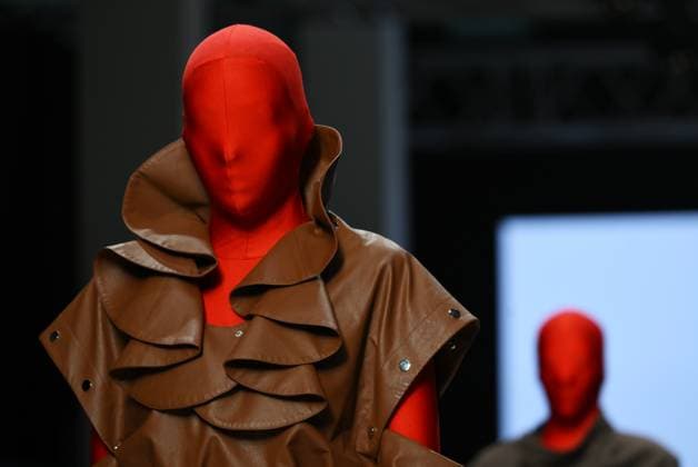 Russia Moscow Fashion Week 8880352 16.03.2025 Models present creations by the brand COSAREVE during the 4th Moscow Fashion Week at the Manege Central Exhibition Hall in Moscow, Russia. Grigory Sysoev Sputnik Moscow Russia  Copyright: xGrigoryxSysoevx