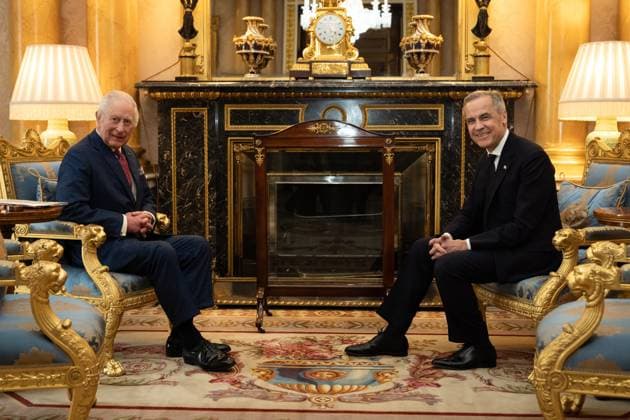 Entertainment Themen der Woche KW12 Entertainment Bilder des Tages . 17 03 2025. London, United Kingdom. King Charles III holds an audience with the new Canadian Prime Minister Mark Carney, at Buckingham Palace in London. .  xPoolx xi-Imagesx IIM-25817-0007