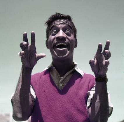 RECORD DATE NOT STATED Sammy Davis Jr Circa 1947 in Hollywood, California: American actorsinger and dancer SAMMY DAVIS Jr makes funny faces during a portrait shoot on a Hollywood rooftop. Copyright: x1947,entertainment,color,film,Hollywood,movies,SammyxDavisxJr.,vintage,classic,classicxHollywood,1940 s,vintagexHollywood,GoldenxAgexofxHollywood,x