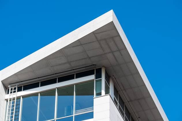 Creative Highlights World The Group S and family allowance governmental organisations headquarters. Abstract patterns and geometric shapes, Brussels old town, Brussels Capital Region, Belgium. March 16, 2025