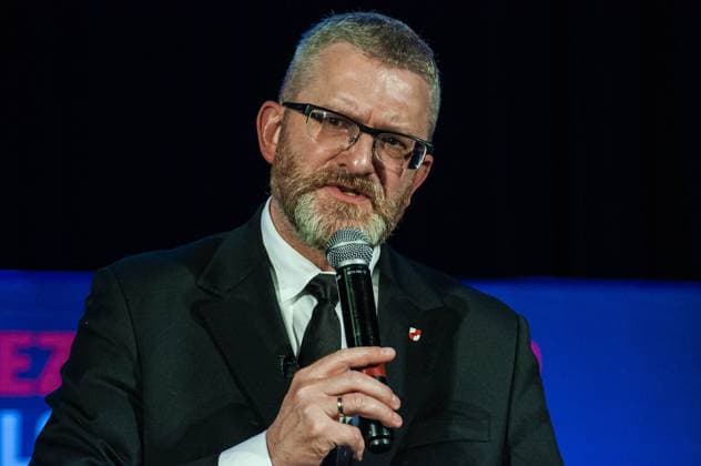 16.03.2025 PROSZOWICE KAMPANIA WYBORCZA WYBORY PREZYDENCKIE 2025 KANDYDAT NA PREZYDENTA RP SPOTKANIE Z WYBORCAMI GRZEGORZA BRAUNA 16.03.2025 PROSZOWICE ELECTION CAMPAIGN PRESIDENTIAL ELECTIONS 2025 CANDIDATE FOR THE PRESIDENT OF THE REPUBLIC OF POLAND MEETING WITH VOTERS OF GRZEGORZ BRAUN NZ. GRZEGORZ BRAUN FOT. SZYMON SPIRADEK ARENA AKCJI NEWSPIX.PL NEWSPIX.PL --- newspix.pl 