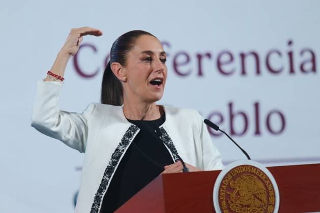 MexicoÃ¢â‚¬â ¢s President, Claudia Sheinbaum Pardo speaks during a news conference about the electoral process of the Judiciary will be for June 1, 2025. at the National Palace. on March 19, 2025 in Mexico City, Mexico. Mexico City Mexico - ZUMAe321 20250319_zia_e321_019 Copyright: xCarlosxSantiagox