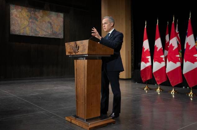 March 21, 2025, Ottawa, On, Canada: Prime Minister Mark Carney gestures as he speaks during a news conference following the First Ministers meeting, Friday, March 21, 2025 in Ottawa. Ottawa Canada  - ZUMAc35_ 20250321_zaf_c35_124 Copyright: xAdrianxWyldx