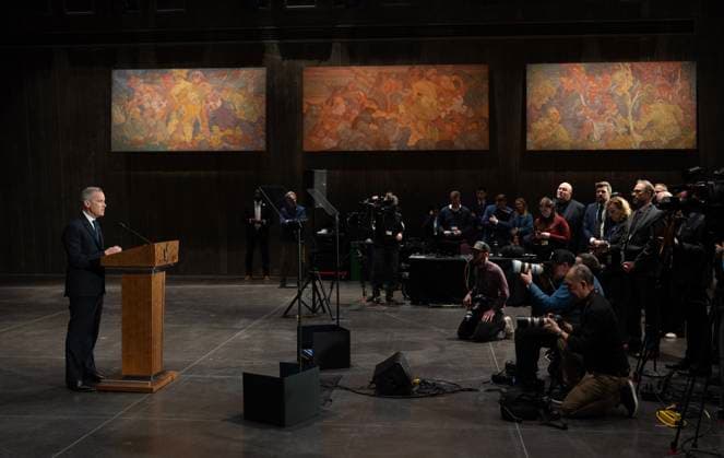 March 21, 2025, Ottawa, On, Canada: Prime Minister Mark Carney speaks with media following the First Ministers meeting, Friday, March 21, 2025 in Ottawa. Ottawa Canada  - ZUMAc35_ 20250321_zaf_c35_126 Copyright: xAdrianxWyldx