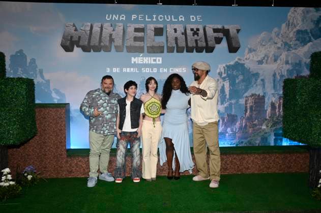 (L-R) Jack Black, Sebastian Eugene Hansen, Emma Myers, Danielle Brooks and Jason Momoa attend the Photocall for the Minecraft film at Mexico City St. Regis Hotel. on March 21, 2025 in Mexico City, Mexico. Mexico City Mexico - ZUMAe321 20250321_zia_e321_033 Copyright: xCarlosxTischlerx