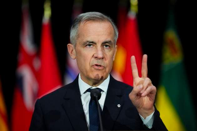 News Bilder des Tages March 21, 2025, Ottawa, Ontario, Canada: Prime Minister Mark Carney holds a press conference following the First Ministers Meeting at the National War Museum on Friday, March 21, 2025. Ottawa Canada  - ZUMAc35_ 20250321_zaf_c35_137 Copyright: xSeanxKilpatrickx
