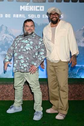 March 21, 2025, Mexico City, Mexico: Actors JACK BLACK and JASON MOMOA attend the Photocall for the Minecraft film at Mexico City St. Regis Hotel. Mexico City Mexico - ZUMAe321 20250321_zia_e321_012 Copyright: xCarlosxTischlerx