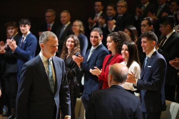 Entertainment Themen der Woche KW13 Entertainment Bilder des Tages The King presents the Iberdrola Scholarships King Felipe VI presents the Iberdrola Scholarships at the Iberdrola Campus, on 24 March 2025, in San Agustín de Guadalix, Madrid Spain The scholarships contribute to excellence in the training of young people, providing them with a high degree of qualification that facilitates their access to their first job These scholarships promote the training of young professionals of high level in the field of energy, by pursuing studies in different areas of interest Computer Engineering, Mathematics and Big Data, Cybersecurity, Information and Communication Technologies, Business Administration, and Digital Marketing 24 MARCH 2025 Espana  Copyright: xRafaelxBastantex 6600762