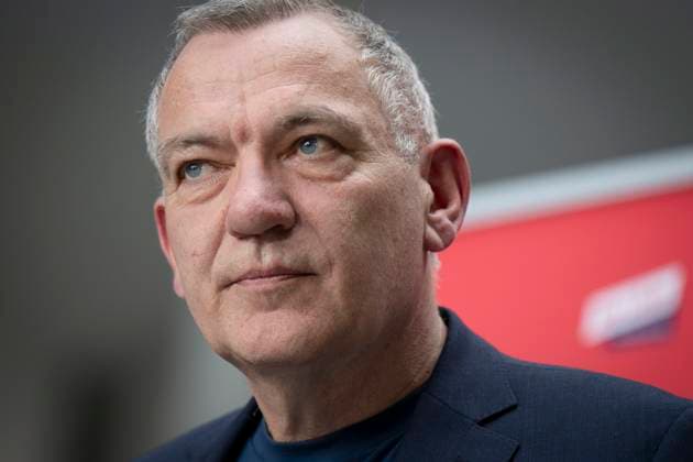 Pressestatement, Bundestag, Die Linke Pressestatement, Bundestag, Die Linke, Vorsitzender, Jan van Aken Berlin Berlin GER *** Press statement, Bundestag, Die Linke Press statement, Bundestag, Die Linke, Chairman, Jan van Aken Berlin Berlin GER