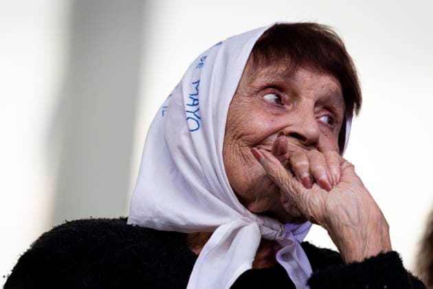 49th Anniversary Of The 1976 Military Coup In Argentina Taty Almeida is an Argentine teacher and human rights activist who is part of the NGO Madres de Plaza de Mayo Linea Fundadora. In Plaza de Mayo, Argentina, on March 24, 2025, in Buenos Aires, Argentina, she participates in Memorial Day, Truth and Justice. Ciudad Autonoma De Buenos Aires Argentina  Copyright: xCatrielxGalluccixBordonix originalFilename: galluccibordoni-notitle250324_np6pj.jpg
