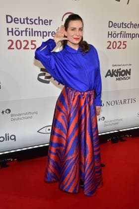 3. Deutschen Hörfilmpreis 2025. Nadine Heidenreich Ankunft zum c in Berlin, am 25.03.2025