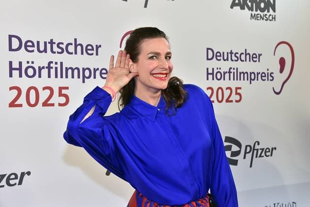 3. Deutschen Hörfilmpreis 2025. Nadine Heidenreich Ankunft zum c in Berlin, am 25.03.2025