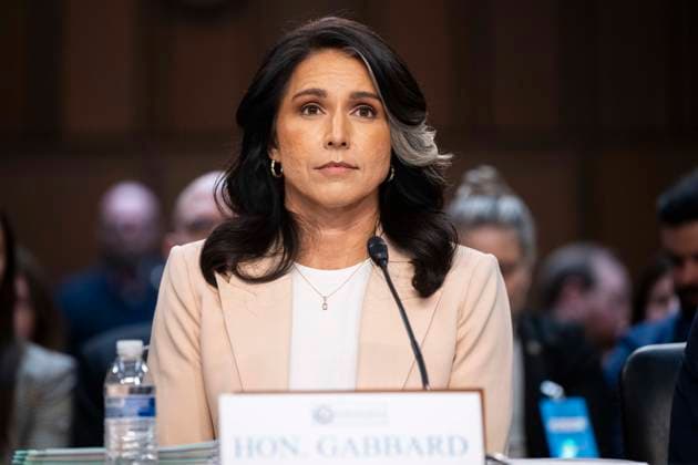 March 25, 2025, Washington, District Of Columbia, USA: Director of National Intelligence TULSI GABBARD speaking at a hearing of the Senate Intelligence Committee at the U.S. Capitol in Washington, D.C. Washington USA - ZUMAb161 20250325_aap_b161_002 Copyright: xMichaelxBrochsteinx