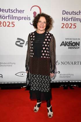 Adriana Altaras bei der Verleihung vom Deutschen Hoerfilmpreis am 25.03.2025 in Berlin Deutscher Hoerfilmpreis 2025 in Berlin