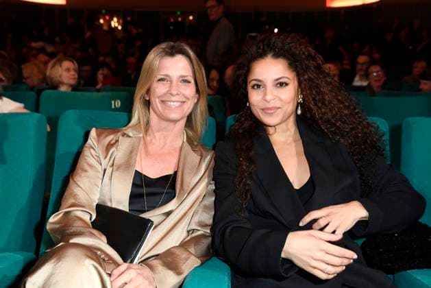 Valerie Niehaus und Patricia Meeden bei der Verleihung vom Deutschen Hoerfilmpreis am 25.03.2025 in Berlin Deutscher Hoerfilmpreis 2025 in Berlin