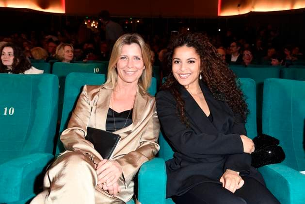 Valerie Niehaus und Patricia Meeden bei der Verleihung vom Deutschen Hoerfilmpreis am 25.03.2025 in Berlin Deutscher Hoerfilmpreis 2025 in Berlin