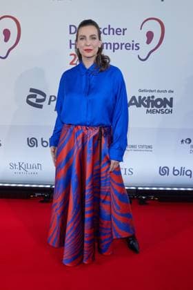 Nadine Heidenreich - Gaesteankunft zum 23. Deutschen Hoerfilmpreis 2025 im Colosseum Filmtheater in Berlin am 25.02.2025. 23.Deutscher Hoerfimpreis 2025
