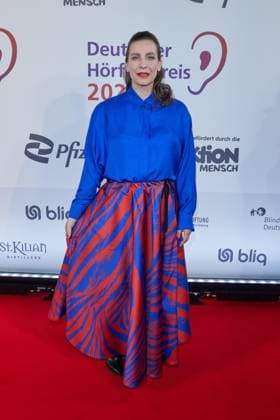 Nadine Heidenreich - Gaesteankunft zum 23. Deutschen Hoerfilmpreis 2025 im Colosseum Filmtheater in Berlin am 25.02.2025. 23.Deutscher Hoerfimpreis 2025