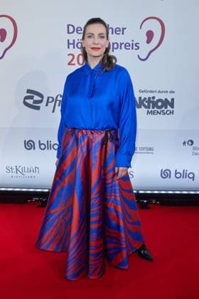 Nadine Heidenreich - Gaesteankunft zum 23. Deutschen Hoerfilmpreis 2025 im Colosseum Filmtheater in Berlin am 25.02.2025. 23.Deutscher Hoerfimpreis 2025
