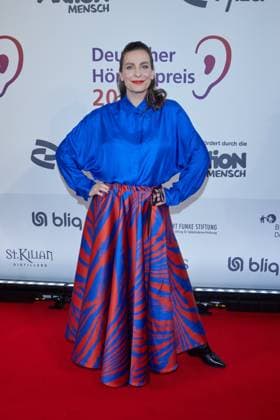 Nadine Heidenreich - Gaesteankunft zum 23. Deutschen Hoerfilmpreis 2025 im Colosseum Filmtheater in Berlin am 25.02.2025. 23.Deutscher Hoerfimpreis 2025
