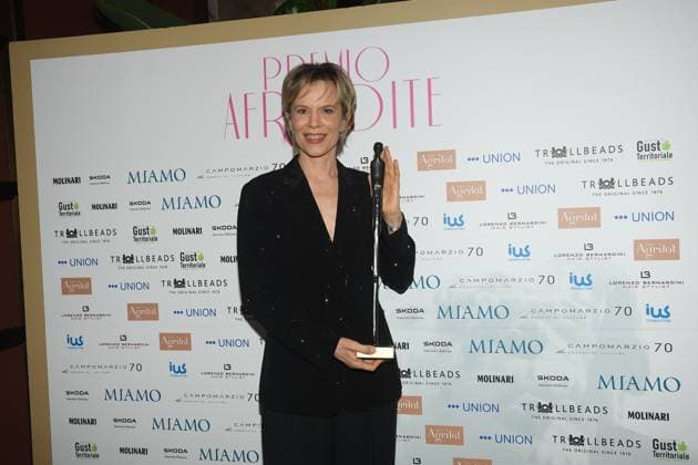 Rome, Italy: Rome, Palazzo Piacentini Mimit Aphrodite Award 2025, In the photo: Sonia Bergamasco Rome Italy  - ZUMAp169 20250326_zea_p169_131 Copyright: xVincenzoxLandix