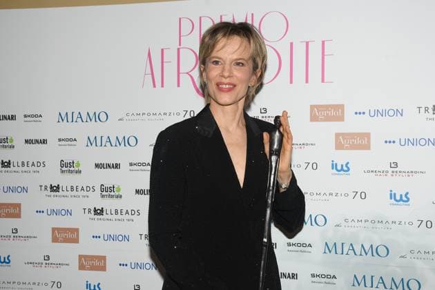 Rome, Italy: Rome, Palazzo Piacentini Mimit Aphrodite Award 2025, In the photo: Sonia Bergamasco Rome Italy  - ZUMAp169 20250326_zea_p169_150 Copyright: xVincenzoxLandix