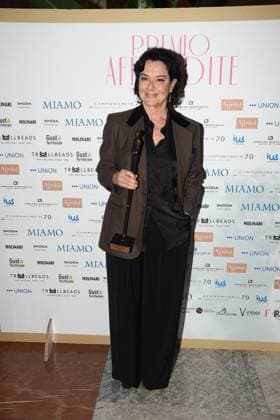 Rome, Italy: Rome, Palazzo Piacentini Mimit Aphrodite Award 2025, In the photo: Monica Guerritore Rome Italy  - ZUMAp169 20250326_zea_p169_168 Copyright: xVincenzoxLandix