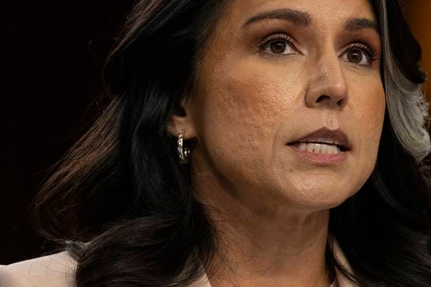 March 25, 2025, Washington, District Of Columbia, USA: Tulsi Gabbard, Director of National Intelligence (DNI) appears before the US Senate Select Committee on Intelligence hearing to examine worldwide threats in the Hart Senate Office Building in Washington, DC, on Tuesday, March 25, 2025 Washington USA - ZUMAs152 20250325_faa_s152_055 Copyright: xMattiexNeretinx