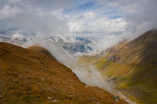 Creative Highlights World Dramatic landscape in high mountains in Obergurgl, Austria. Obergurgl, Tyrol, Austria R_NTZW250317B-1681691-01