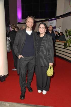 Hendrik Heutmann und Rana Farahani beim 23. DEUTSCHER HÖRFILMPREIS 2025 im Filmtheater Colosseum in Berlin am 25.03.2025