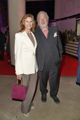 Leslie Malton mit Ehemann Felix von Manteuffel beim 23. DEUTSCHER HÖRFILMPREIS 2025 im Filmtheater Colosseum in Berlin am 25.03.2025