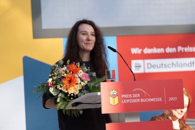 Preisverleihung des Preises der Leipziger Buchmesse: Preisträger Sachbuch: Irina Rastorgueva Leipziger Buchmesse 2025 Tag 1