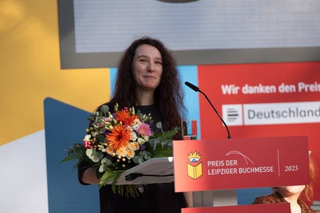 Preisverleihung des Preises der Leipziger Buchmesse: Preisträger Sachbuch: Irina Rastorgueva Leipziger Buchmesse 2025 Tag 1
