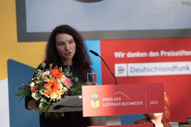 Preisverleihung des Preises der Leipziger Buchmesse: Preisträger Sachbuch: Irina Rastorgueva Leipziger Buchmesse 2025 Tag 1
