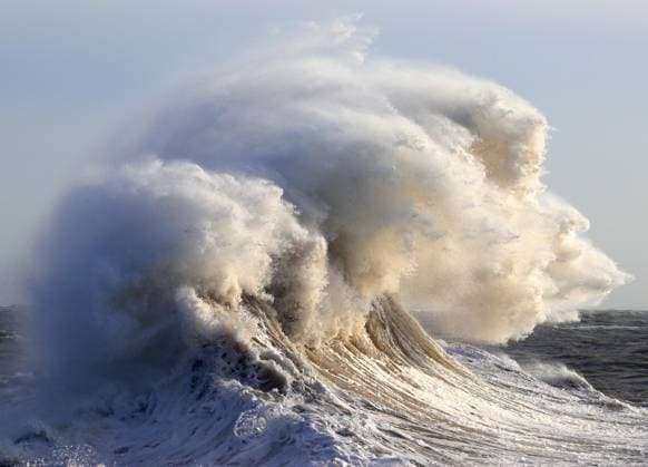 Storm waves (Storm Eowyn), Porthcawl Pier, South Wales, United Kingdom Copyright: GeraintxTellem 1365-858