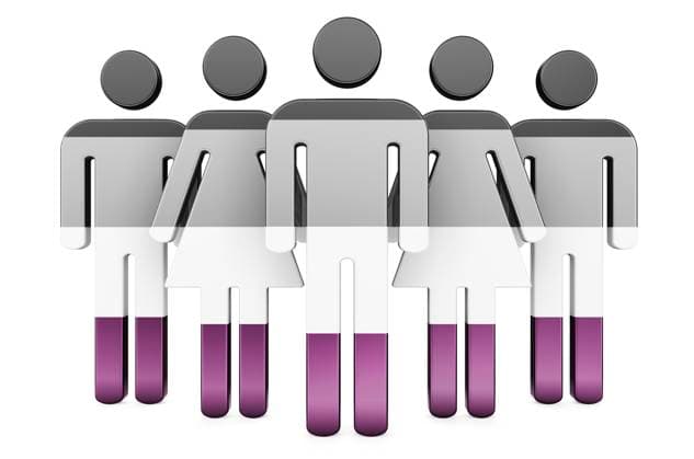 Strichmännchen mit asexueller Flagge, 3D-Rendering Strichmännchen mit asexueller Flagge, 3D-Rendering Copyright: xZoonar.com natatravelx 23100703