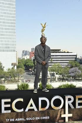 Sinners photocall at Angel of Independence Featuring: Miles Caton Where: Mexico City, Mexico When: 30 Mar 2025 Credit: Carlos Tischler EyePix INSTARimages EDITORIAL USE ONLY. NOT FOR USE BY NEWSPAPERS BASED IN THE UK. Copyright: xx instar54634683
